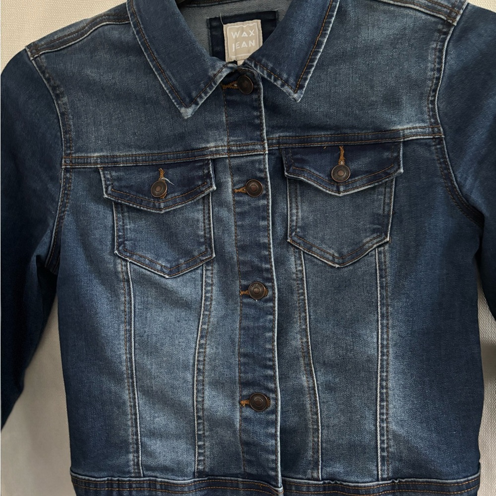Wax Jean Kids Dark Blue Denim Jacket